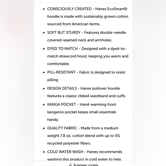 Unisex Hanes hoodie , very soft material, new no tags - Picture 5 of 9